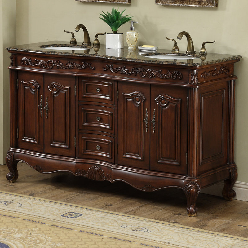 Astoria Grand Gilliam 60" Double Bathroom Vanity Set & Reviews Wayfair.ca